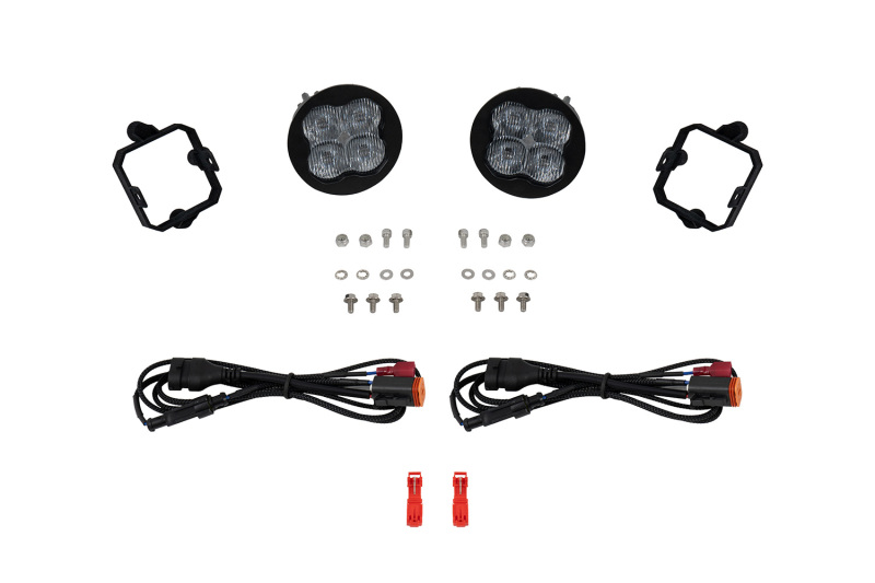 Nissan Titan Fog Light Kit - Front - Diode Dynamics - SS3 LED Foxbeam Dual-Color - Selectable white and yellow - `04-`15